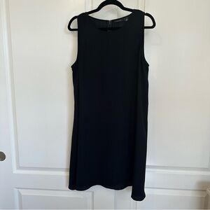 Halogen Classic Black A-Line Midi Dress Size XL